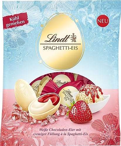 lindt schokolade spaghetti-eis-eier 90 g weiße schokoladeneier mit füllung