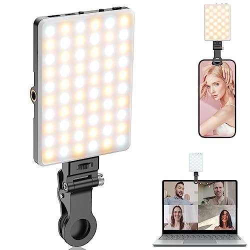 toneof selfie licht für handy und laptop, usb wiederaufladbar, 2500k-9000k