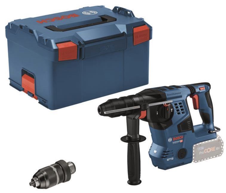 bosch akku-bohrhammer gbh 18v-28 cf professional mit l-boxx für 319,99