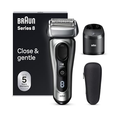 braun series 8 8567cc elektrorasierer herren mit reinigungsstation, wet & dry