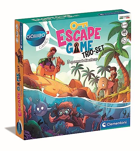 Clementoni Galileo Escape Games Trio-Set  3 Wildnis-Abenteuer
