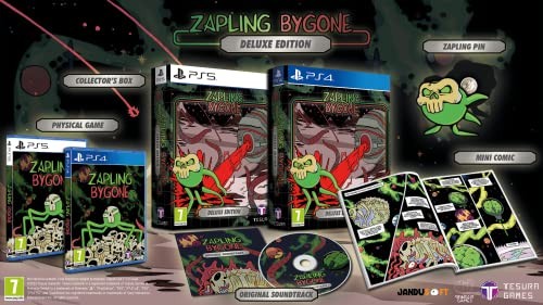 Zaplin Bygone Deluxe Edition PS5 - Spiel, Soundtrack, Anstecker, Mini-Comic, Box