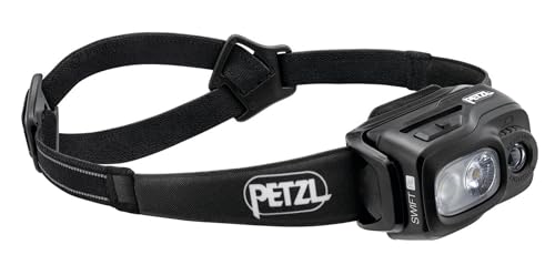 petzl swift rl kopflampe schwarz e095bb00 mit wiederaufladbarem akku