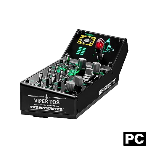 Produktbild: thrustmaster viper panel mit 43 metall-tasten, trimmrad und fahrwerkshebel, lizenziert von us air force