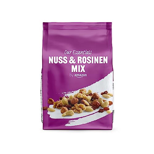 Essentials Natural Mischung Nüsse und Rosinen, 200g, gesunde Snack-Option, 1er-Pack