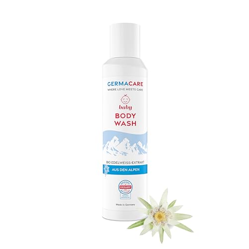 GERMACARE Baby Waschlotion 200 ml  pH-neutrales Duschgel & Shampoo für Babys