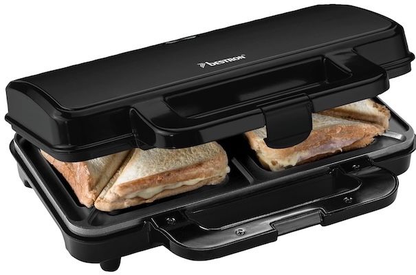 Bestron XL Sandwichmaker 900 Watt, schwarz, für 19,99 (statt 26)