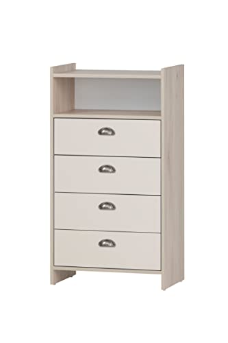 Schildmeyer highboard lindholm sandeiche dekor cremebeige 60,1 x 33 x 104 cm