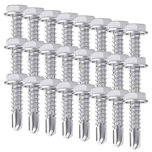 haomeeduo selbstschneidende schrauben 100 stück für blech edelstahl m4,8x19mm