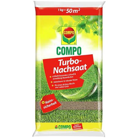 Produktbild: compo turbo nachsaat rasensamen 1kg für bis 50m günstig kaufen ab 10,63