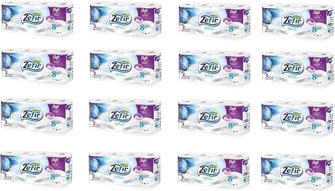 Produktbild: livette toilettenpapier 3 lagig 128 rollen 157 blatt weiß klopapier wc-papier