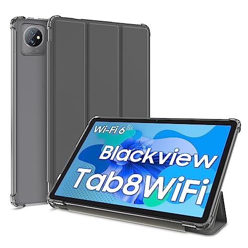 schutzhülle für blackview tab 70, ultradünn, pu-leder, standfunktion, grau