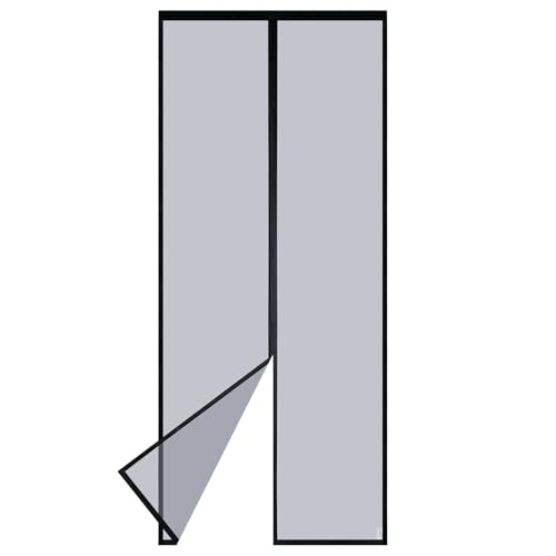 Apalus Fliegengitter Tür 80x210 cm, Magnet Insektenschutz, Katzenkrallensicher