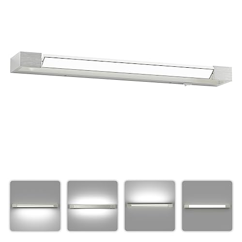 taptoron led spiegellicht 42 cm 18 w 5000 k neutralweiß badlampe ip44 drehbar