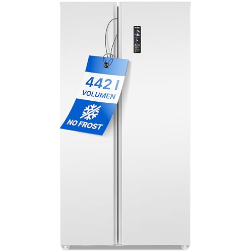bomann side by side kühl gefrierkombination 442l no frost multi airflow 287 kWh weiß