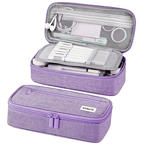 wemate federmäppchen etui mit 5 fächern, große kapazität, stifte halter organizer