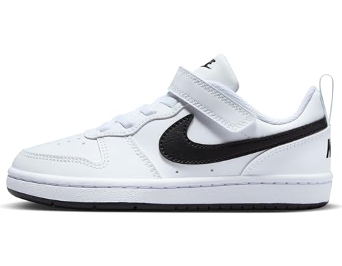 nike kinder sneaker court borough low recraft, weiß schwarz, 31.5 eu