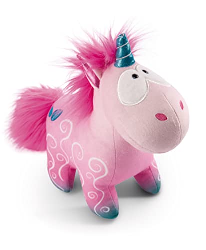 nici kuscheltier einhorn floral 22 cm, plüschstofftier für kinder und erwachsene, pink