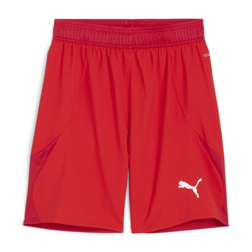 puma teamfinal shorts unisex gewebte shorts rot weiß 705743
