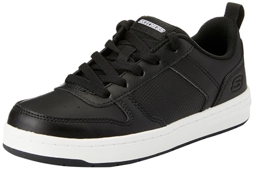 skechers street boys sneaker schwarz synthetik weiß trim 30 eu