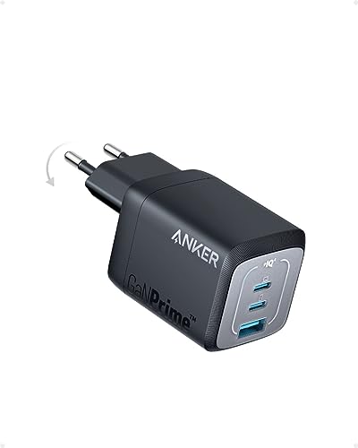 67W usb-c ladegerät, anker prime gan netzteil, 3 port schnellladegerät, kompatibel mit iphone 15, macbook pro, galaxy s23