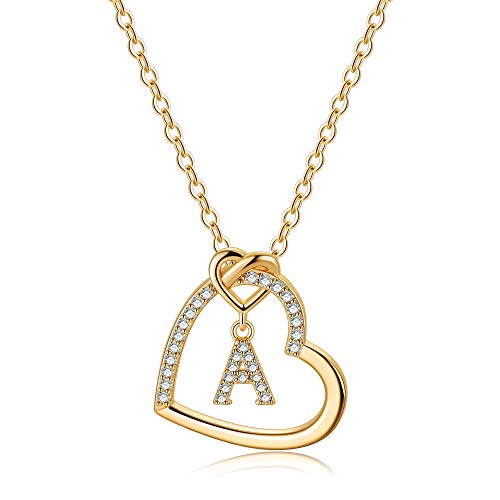 personalisierte geschenke für mädchen - tingn kette damen gold mit buchstabe a