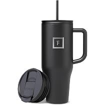 Isolierter Trinkbecher 1.2L mit Deckel und Strohhalm - Edelstahl, vakuumisoliert