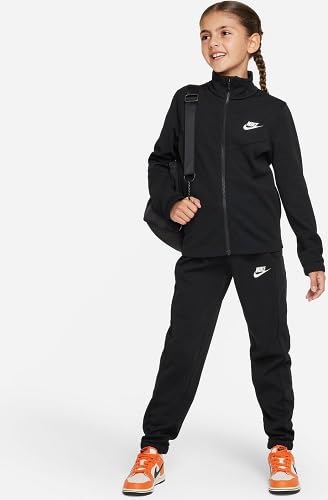 Produktbild: nike kinder trainingsanzug black/black/white, größe s eu