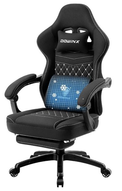 dowinx gamingstuhl 6657d mit taschenfederkissen für 110,99 euro statt 190 euro