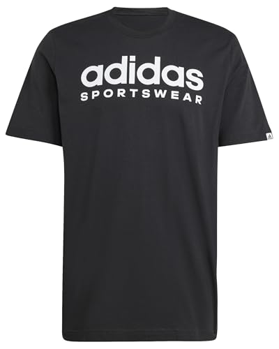 adidas graphic tee herren t-shirt schwarz gr. s