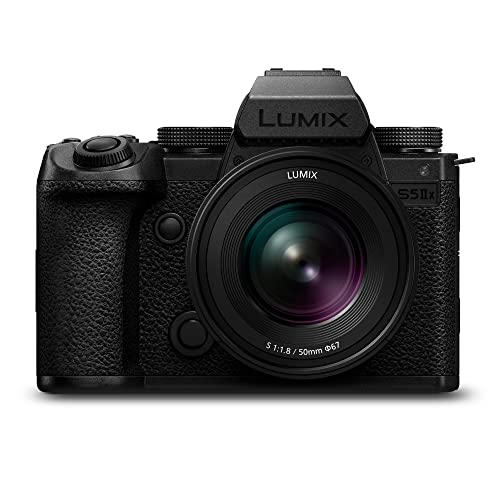 lumix dc-s5m2xce spiegellose full frame kamera mit s 50 mm f1.8 objektiv, 4k 60p