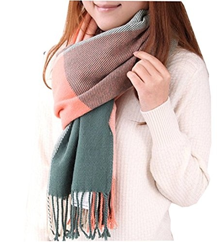 chalier fashion damen schal winter karierter kaschmir quadratisch geschenk für frauen