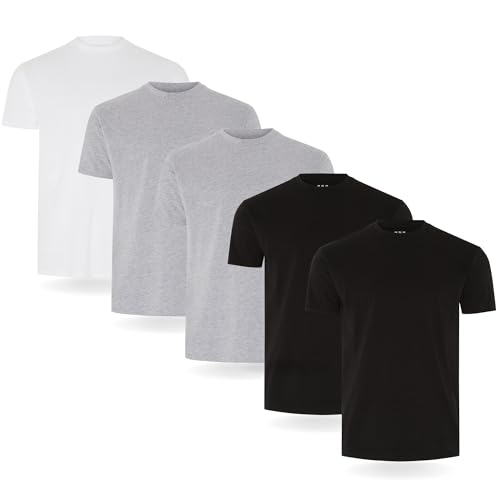 fm london herren t-shirt 5er-pack, größen s bis 3xl, 4,31 euro pro shirt