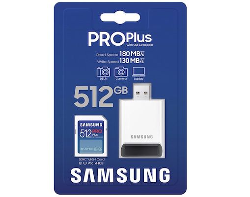 samsung pro plus sd-karte 512 gb, 36,30 euro statt 48 euro