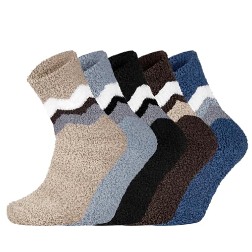 chalier cozy dicke kuschelsocken 5 paar warme herren Socken flauschige bettsocken