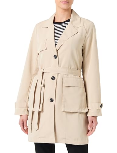 trenchcoat onlcaroline classic lange jacke mit gürteln in mehreren farben