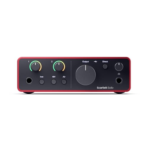 focusrite scarlett solo 4. gen, audio interface - bestpreis 99,75