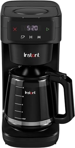 instant infusion brew kaffeemaschine für 12 tassen, 1.8l wasserbehälter, 24h-timer