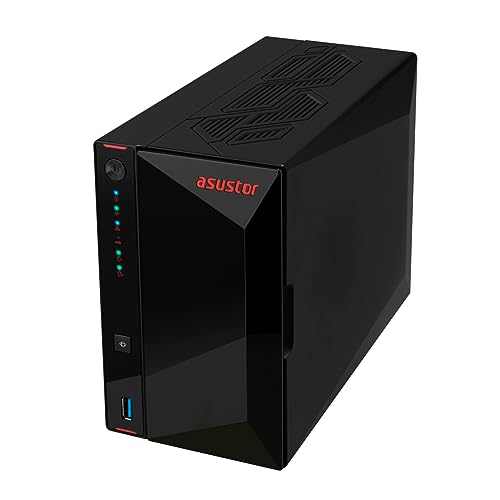 Asustor AS5402T nimbustor 2 NAS, 4 GB RAM, gaming-freundlicher Speicher