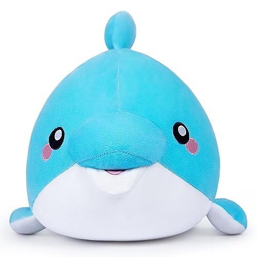 yeqivo delphin plüschspielzeug 30 cm, weiches kissen, geschenk für kinder und freundin