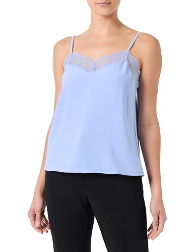 pieces tiffany lace top mit trägern für damen, basic shirt