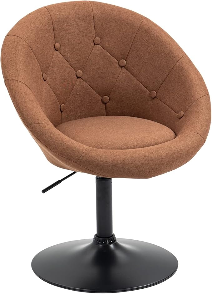 svita havanna loungesessel drehsessel stoff cocktailsessel retro braun
