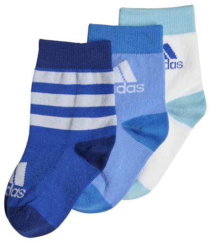 adidas kinder socken 3er pack graphic royal blue blau fusion weiß 4-5 jahre