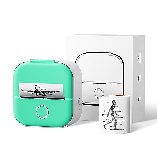 asprink t02 mini drucker, etikettendrucker, bluetooth drucker, inkeless drucker, pocket printer