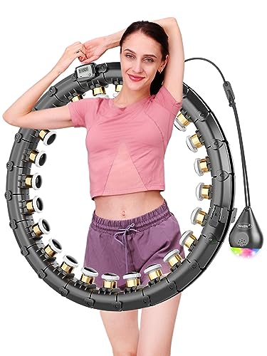 HiroShi Hula Hoop für Erwachsene, abnehmbar, Fitness, Gewichtsverlust, 60-115 cm