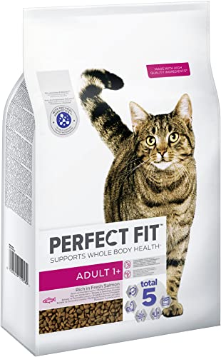 perfect fit katzenfutter lachs für erwachsene katzen, 7 kg beutel
