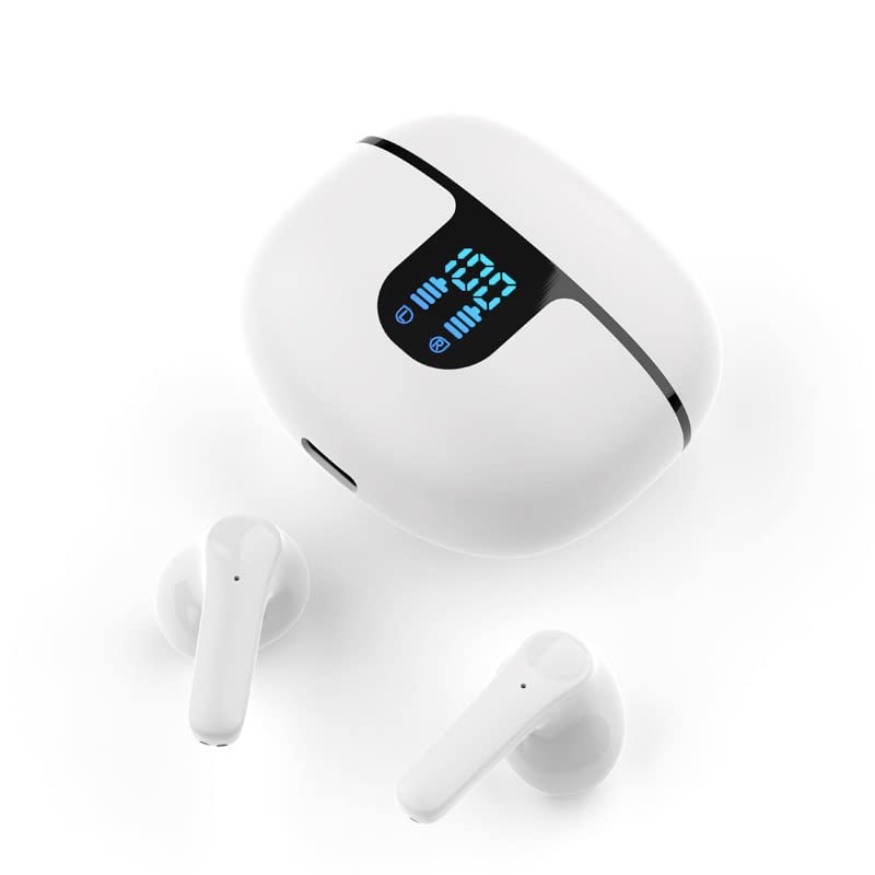 rawrr bluetooth kopfhörer kabellos, ipx7 wasserdicht, hi-fi stereo, touch control, led anzeige