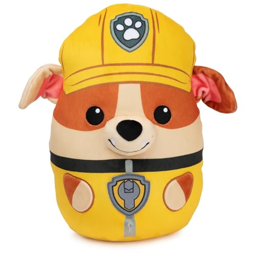 gund paw patrol rubble squishy plüschtier 30 cm kuschelkissen geschenk für kinder