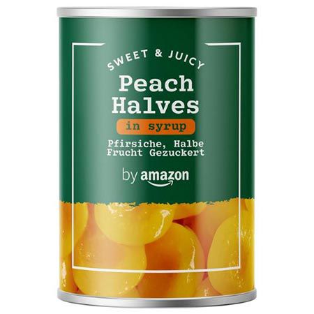pfirsiche gezuckert 4 x by amazon halbe frucht 411g ab 9,51 statt 16