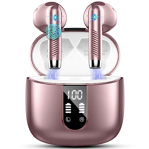 Produktbild: drsaec bluetooth kopfhörer in ear kabellos mit 4 mic und noise cancelling 48h bass